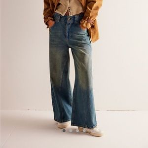 free people we the free chill vibes low tide jeans size 28